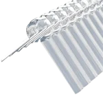 Zweiteiliges Firstprofil Aus Pvc, Sinus 177/51, 1097 Mm, Ideal Zur Nahtlosen Abdichtung Des Dachfirsts In Überdachungskonstruktionen