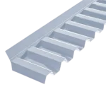Wandanschlussprofil Aus Pvc Für Trapez Profil 70/18, 1100 Mm, Sorgt Für Eine Nahtlose Und Wasserdichte Verbindung An Wänden