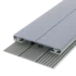 Glas-Universalprofil 80 mm Alu-Gummi für VSG/ESG, inkl. Rippendichtungen und Glas-Flachbandprofil.