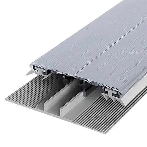 Universal-Oberprofil 60mm aus Aluminium mit Gummi, geeignet für VSG und Drahtglas, bietet optimale Abdichtung und Halt für Verglasungen