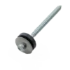 Edelstahlschraube 6,5X50 Mm Mit Pilzdichtung, Ideal Für Eine Wasserdichte Und Dauerhafte Befestigung In Außenbereichen