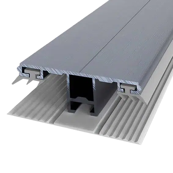 Mittelprofil aus Aluminium mit Gummieinlage, 60 mm, für 8 mm Stegplatten, bietet zuverlässige Abdichtung und Stabilität