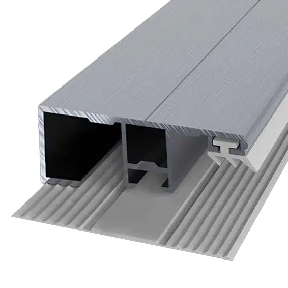 Randstegsystem 8 mm Alu-Gummi - 60 mm breit kaufen » Top-Qualität bei stegplattenversand.de Randprofil Aus Aluminium Mit Gummieinlage, 60 Mm, Für 8 Mm Stegplatten, Sorgt Für Eine Dichte Und Sichere Abschlusskante