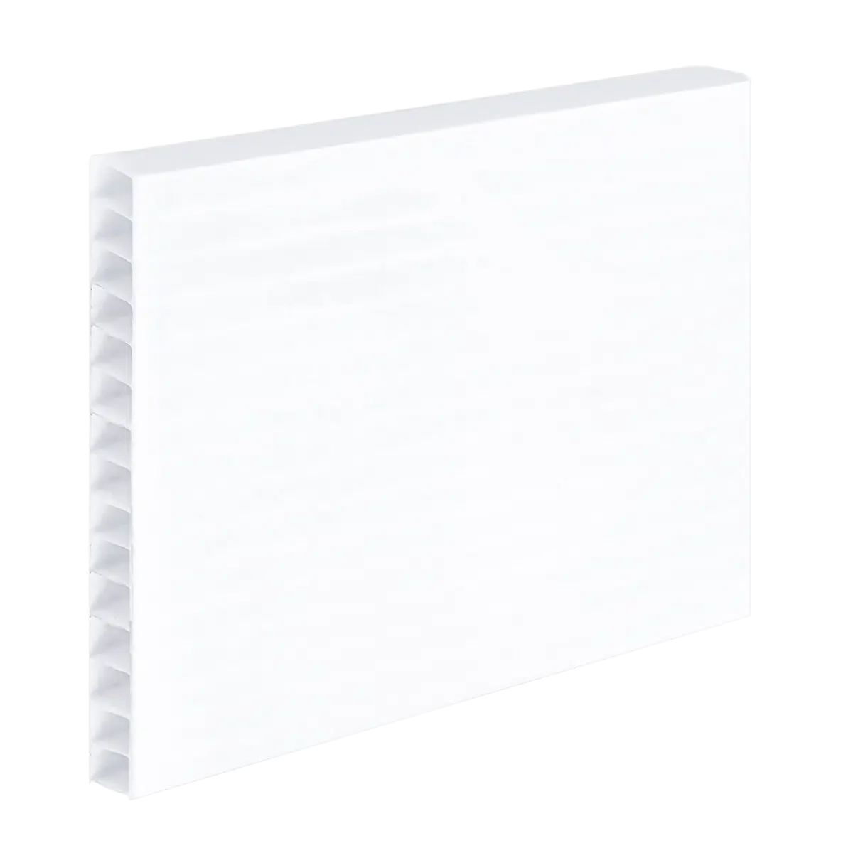 Polycarbonat Doppelstegplatten 10 mm in Opal mit Longlife-Beschichtung, ideal für diffuse Lichtstreuung und verbesserte Privatsphäre