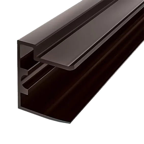 U Profil 16 mm Alu braun mit Tropfkante - Verschluß untere Seite Stegplatten kaufen » Top-Qualität bei stegplattenversand.de U Profil Mit Tropfkante Aus Braunem Aluminium Für 16 Mm Stegplatten, Bietet Effektiven Wasserablauf Und Einen Ästhetischen Abschluss