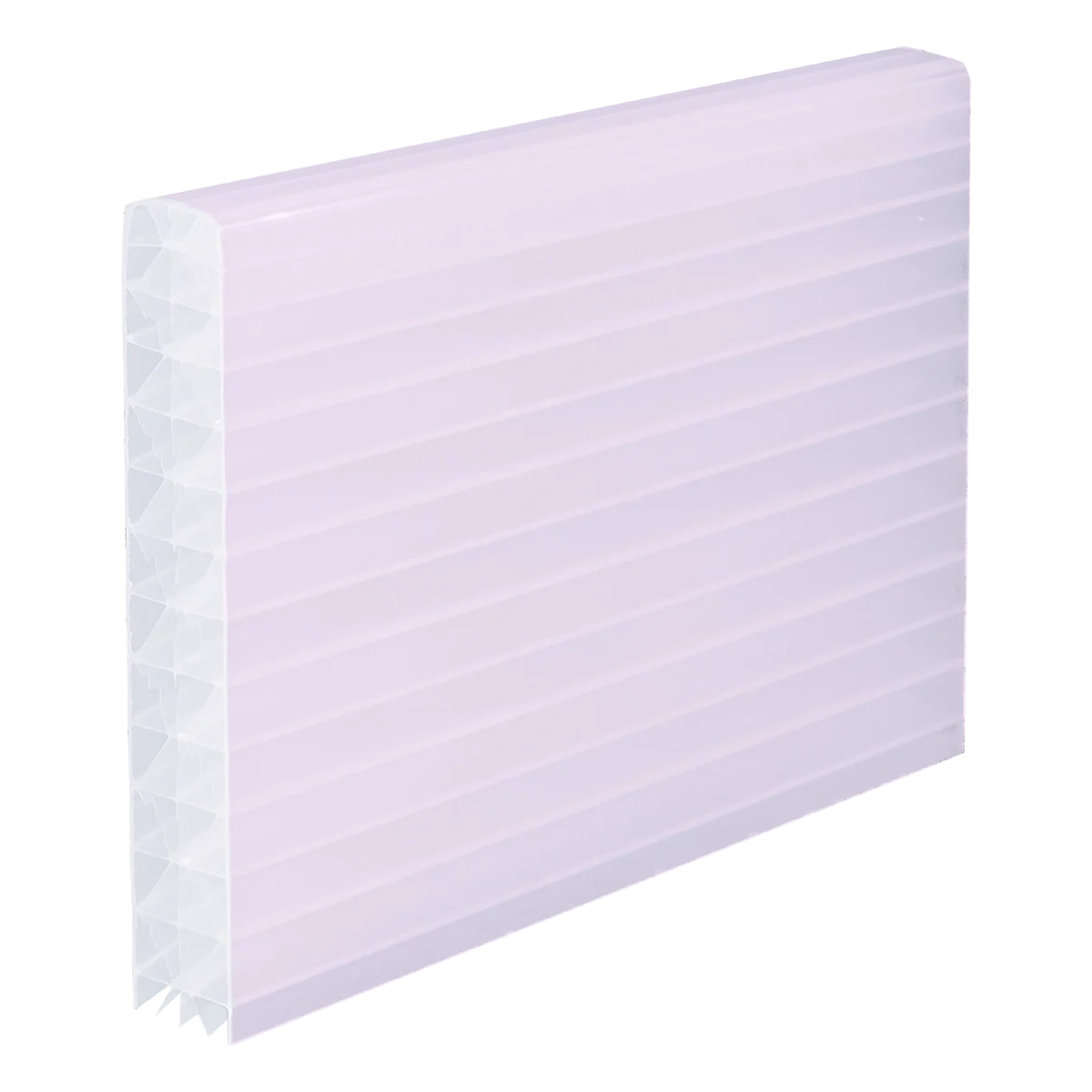 Polycarbonat Stegplatten 16 mm in Weiß-Opal, EXOLON IQ-Relax, ideal für energieeffiziente Überdachungen mit hoher Lichtstreuung