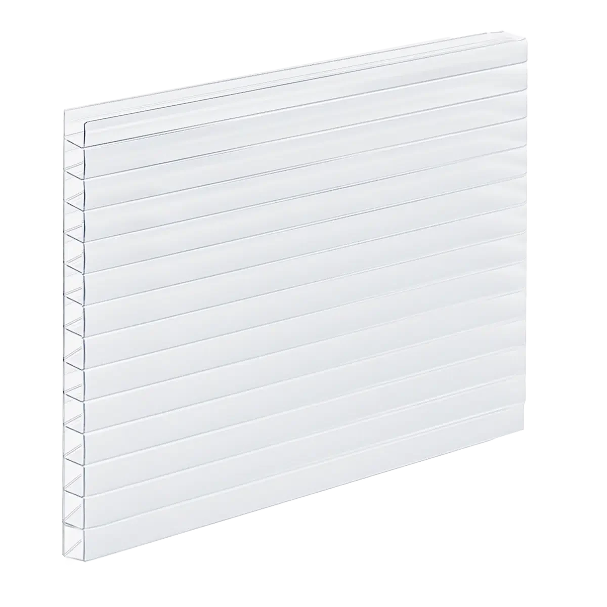 Polycarbonat Doppelstegplatten 8 mm klar, Longlife, bieten hervorragende Lichtdurchlässigkeit und Langlebigkeit für Überdachungen