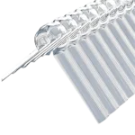 Zweiteiliges Firstprofil Aus Pvc, Sinus 76/18, 1106 Mm, Ideal Für Eine Effektive Und Dauerhafte Dachabdichtung