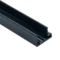 U-Profil mit Tropfkante aus anthrazitfarbenem Aluminium für 16 mm Stegplatten, ideal für wasserdichte Abschlüsse und stilvolle Ästhetik