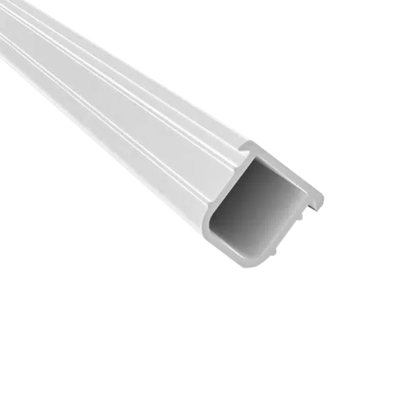 Kammerprofil weiß - Stabilisierung angeschnittener Kammern bei Acryl Stegplatten kaufen » Top-Qualität bei stegplattenversand.de Weißes Kammerprofil Aus Hart-Pvc, Ideal Für Die Präzise Und Dauerhafte Abdichtung Von Stegplattenverbindungen