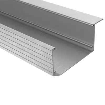 Kastenrinne aus Aluminium in Pressblank, ideal für langlebige und effiziente Regenwasserableitung.