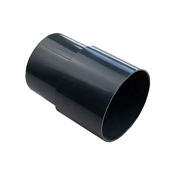Rohrmuffe aus PVC in Anthrazit zum Stecken, ideal für sichere Verbindungen in Regenwassersystemen