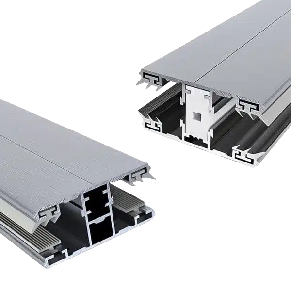 Alu/Alu-Sprossenprofil 10 mm für ESG/VSG Glas mit integriertem Thermoprofil.