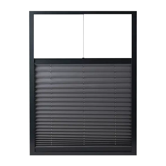 Sonnenschutz-Plissee für Terrassenüberdachung, effektiv in der Reduktion von Sonneneinstrahlung und Wärmegewinn