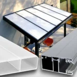 Terrassenüberdachung mit 16 mm Doppelstegplatten in Weiß Opal, langlebig und lichtdurchlässig, gebaut mit Materialien von Stegplattenversand