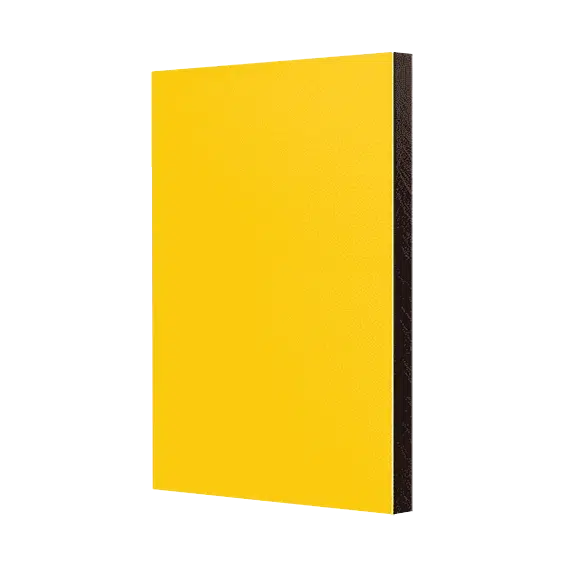 HPL Platten Sonnenschein - Kronoart® Premium Color, strahlend gelbe Oberfläche für moderne Anwendungen.