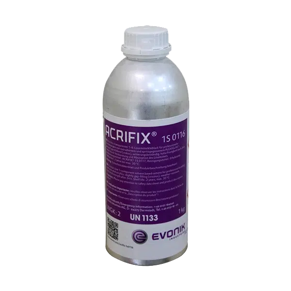 ACRIFIX® 116 - 1S 0116, 1-Komponenten-Klebstoff für Acrylglas, starke und transparente Verklebung.