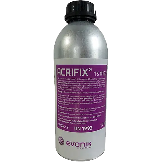 ACRIFIX® 1S 0127, hochwertiger 1-Komponenten-Klebstoff für Acrylglas mit präzisen und transparenten Ergebnissen.