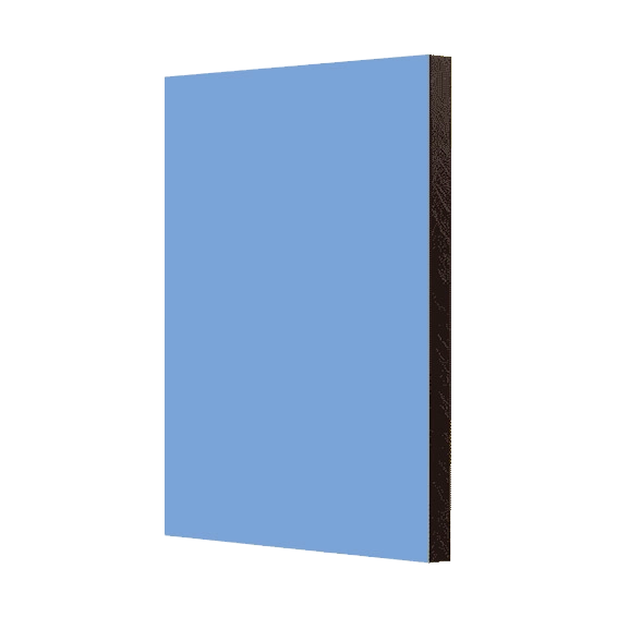 HPL Platten Azure Blue - Kronoart® Premium Color, hochwertige Oberfläche in lebhaftem Azurblau.