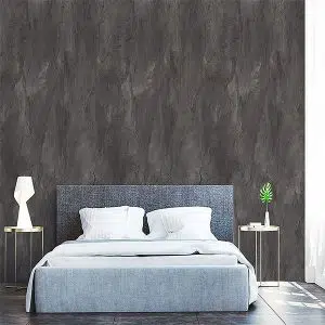 Alucom® Design Schiefer – Wandverkleidung In Modernem Schlafzimmer.