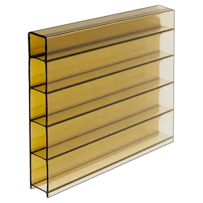 Acrylglas Doppelstegplatten 16 Mm In Bronze-Rauchbraun, Highlux 16/32, Bieten Effektiven Sonnenschutz Und Eine Ansprechende Optik